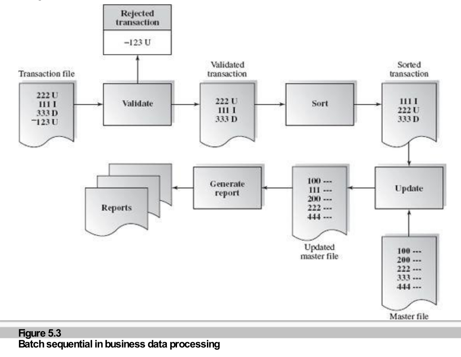 Figure 5.3: Batch Sequential in Business Processing