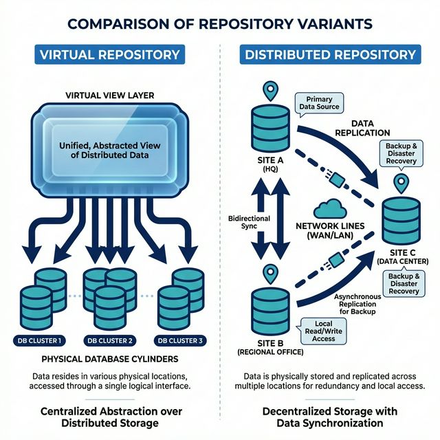 Virtual vs Distributed Repository